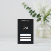 Basisontwerp, foto-ID-kaarten Visitekaartje (Staand voorkant)