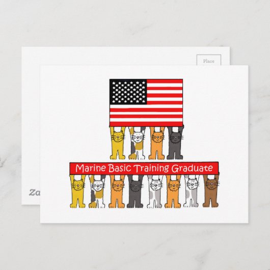 Basisopleiding voor zeelieden Afstuderen. Aankondigingskaart (Voorkant / Achterkant)