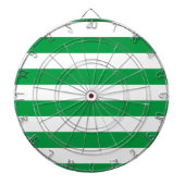 Basispatroon van groene en witte strepen dartbord (Voorkant)