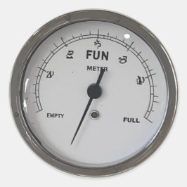 Basispleziermeter, Leeg Ronde Sticker