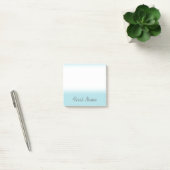 Basispowder Blauwe Achtergrond met Dim Gray Naam Post-it® Notes (Kantoor)