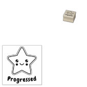 BASISPROGRESSED STAR RUBBER STEMP RUBBERSTEMPEL (Gestempeld)