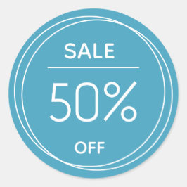 Basispromotie voor blauwe winkels - sticker