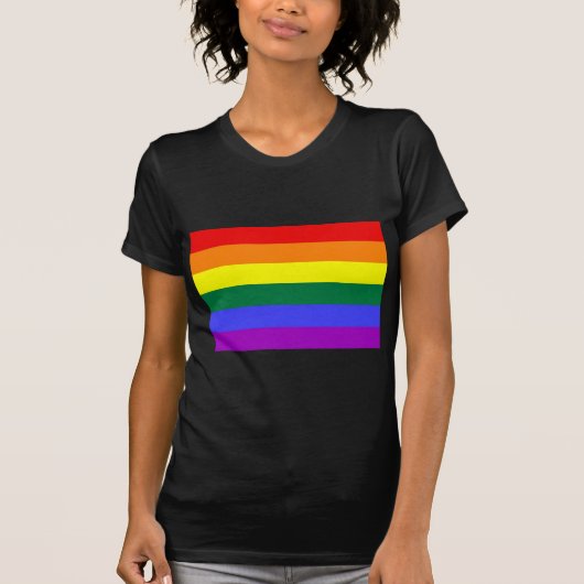 Basisregenboogvlag T-shirt (Voorkant)
