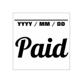 Basisrubberen stempel "Betaald" (Afrduk)