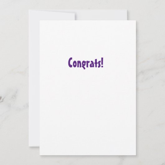 Basisschool afstuderen kaart (Achterkant)