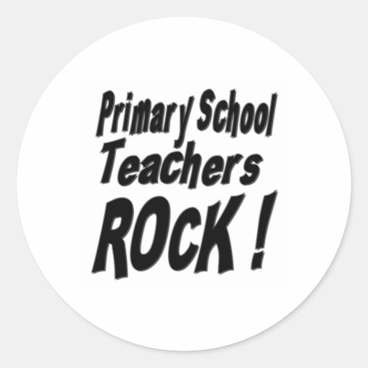 Basisschool leraren Rock! Sticker (Voorkant)