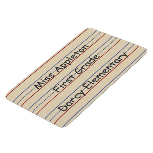 Basisschool papier flexi magneet (Linkerzijde)