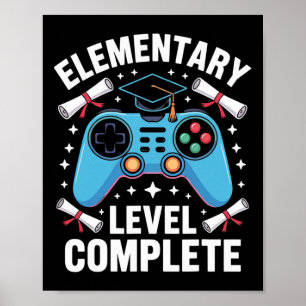 Basisschoolniveau Compleet Funny Gamer Jongens Poster