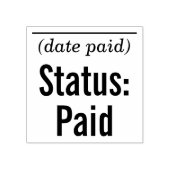Basisstatus: betaald Rubberstempel (Afrduk)
