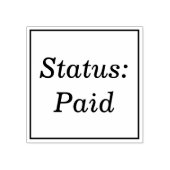 Basisstatus: betaald Rubberstempel (Afrduk)