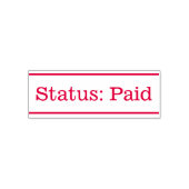 Basisstatus: betaald Rubberstempel Zelfinktende Stempel (Design)