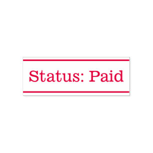 Basisstatus: betaald Rubberstempel Zelfinktende Stempel