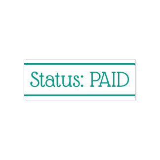 Basisstatus: BETAALD Rubberstempel Zelfinktende Stempel