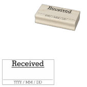 Basisstempel "Ontvangen" Rubber Rubberstempel (Gestempeld)