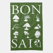 Basisstijlen van Bonsai-boom Theedoek (Verticaal)