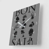 Basisstijlen van Bonsai-boom Vierkante Klok (Hoek)