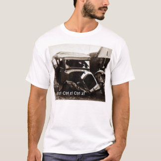 BasisT-shirt met klassieke crash en Ctrl z T-shirt