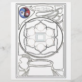 Basistekening Chakra Briefhoofd Ontwerp (Voorkant)