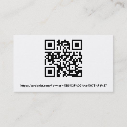 BasisVisitekaartje Visitekaartje (Voorkant)