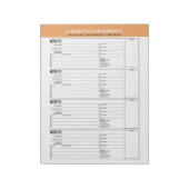 Basiswachtwoordtracker met gebruikersnaam notitieblok (Gedraaid)
