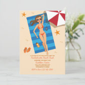 Bask In The Sun Bachelorette Invitation (Debout devant)