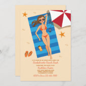 Bask In The Sun Bachelorette Invitation (Devant / Derrière)