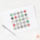 Baskenkruis Vierkante Sticker (Envelop)