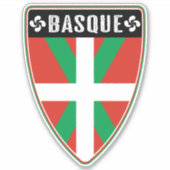 Baskenland Schild Sticker (Voorkant)