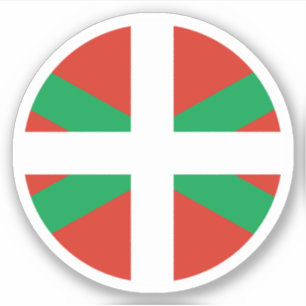 Baskenland Vlag Ronde Sticker