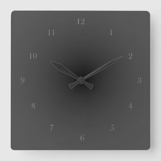 Baskerville Old Face Minimalistische rokerige zwar Vierkante Klok