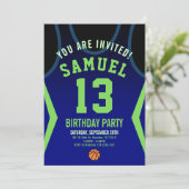 Basket-ball 13 Anniversaire Invitation (Debout devant)