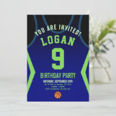 Basket-ball 9 Invitation d'anniversaire (Debout devant)