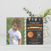 Basket-ball Anniversaire Invitation 1er Anniversai (Debout devant)