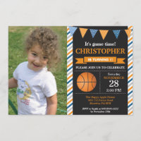 Basket-ball Anniversaire Invitation 1er Anniversai