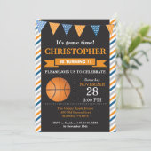 Basket-ball Anniversaire Invitation 1er Anniversai (Debout devant)