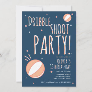 Basket-ball Anniversaire Invitation de fête person