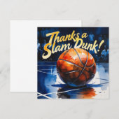 Basket-ball avec ballon Merci pour un dunk (Devant / Derrière)