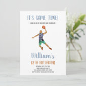 Basket-ball Black Orange Invitations (Debout devant)