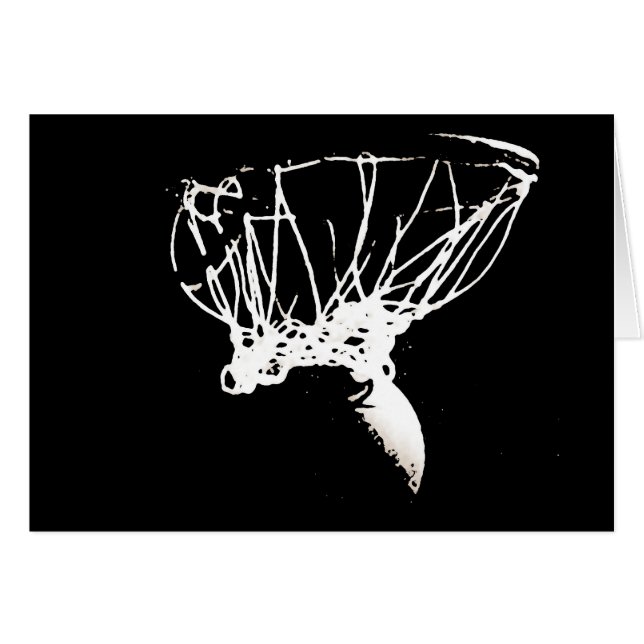 Basket-ball Black White Pop Art (Devant horizontal)