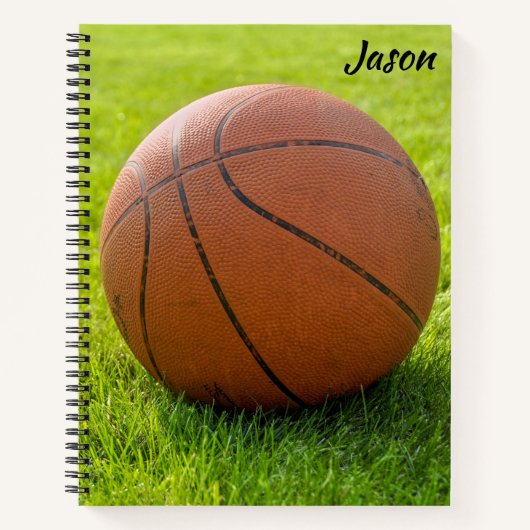 Basket-ball Carnet à thème Personnalisé (Devant)