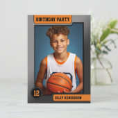 Basket-ball carte de commerce Anniversaire Fête In (Debout devant)