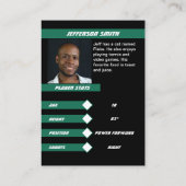 Basket-ball carte de commerce en vert vif noir (Dos)