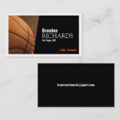 Basket-ball - cartes de visite (Devant / Derrière)