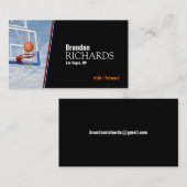 Basket-ball - cartes de visite (Devant / Derrière)