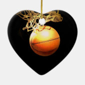 Basket-ball Coeur ornement de Noël (Dos)