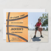 Basket-ball complet Invitations d'anniversaire ave (Devant)