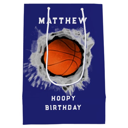 Basket-ball créatif Anniversaire Moyen Cadeau Sac (Dos)