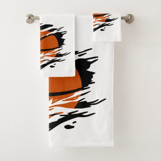 Basket-ball déchiqueté illustration (En situation)