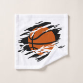 Basket-ball déchiqueté illustration (Gant de toilette)